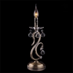 Настольная лампа 12505/1Т античная бронза хрусталь